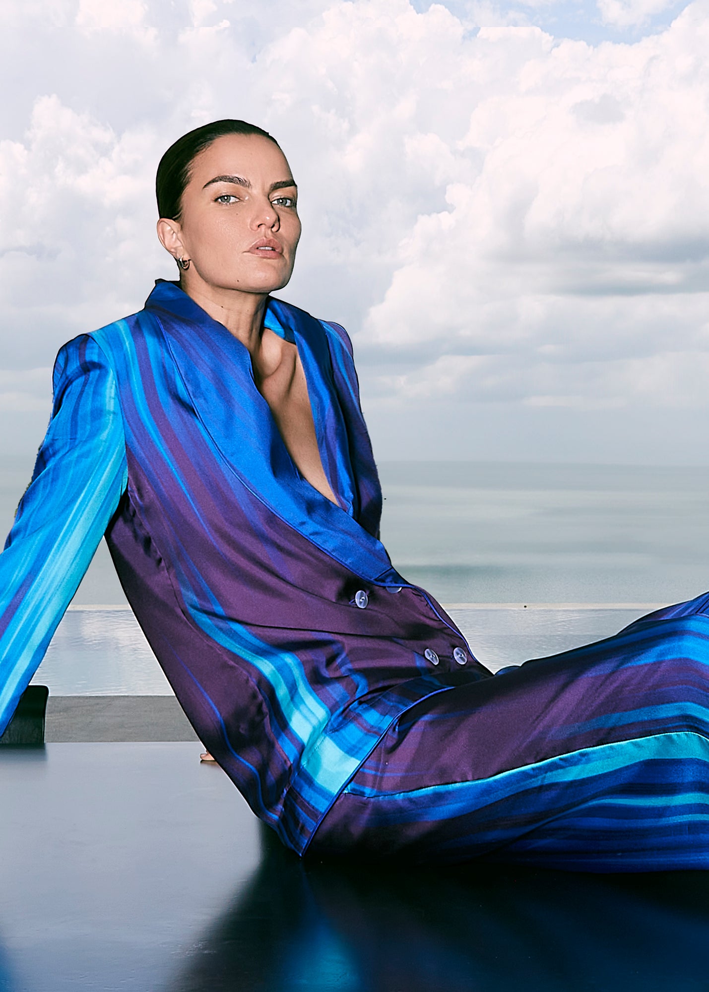 Women’s Double-Breasted Jacket | Mykonos Bliss
