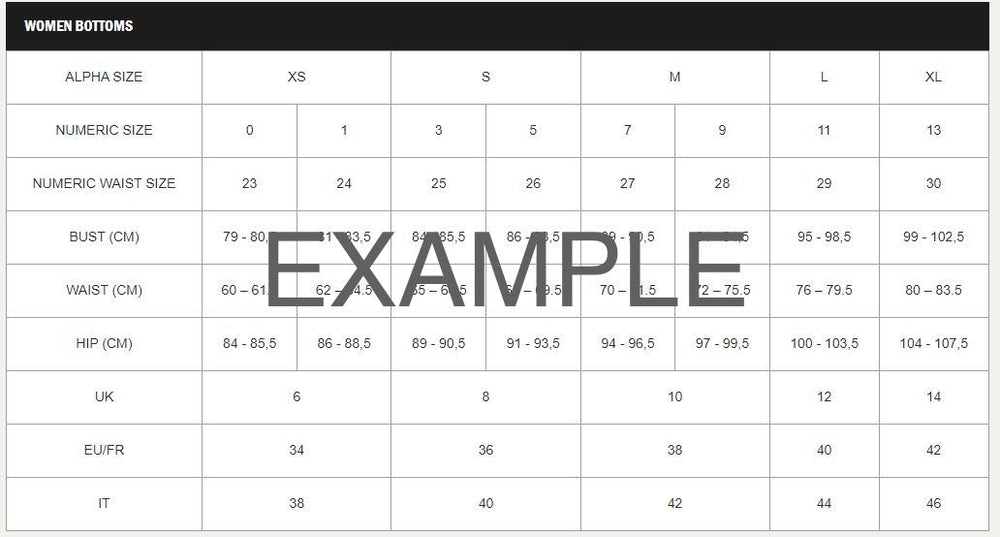 Size Guide – The Revelrie